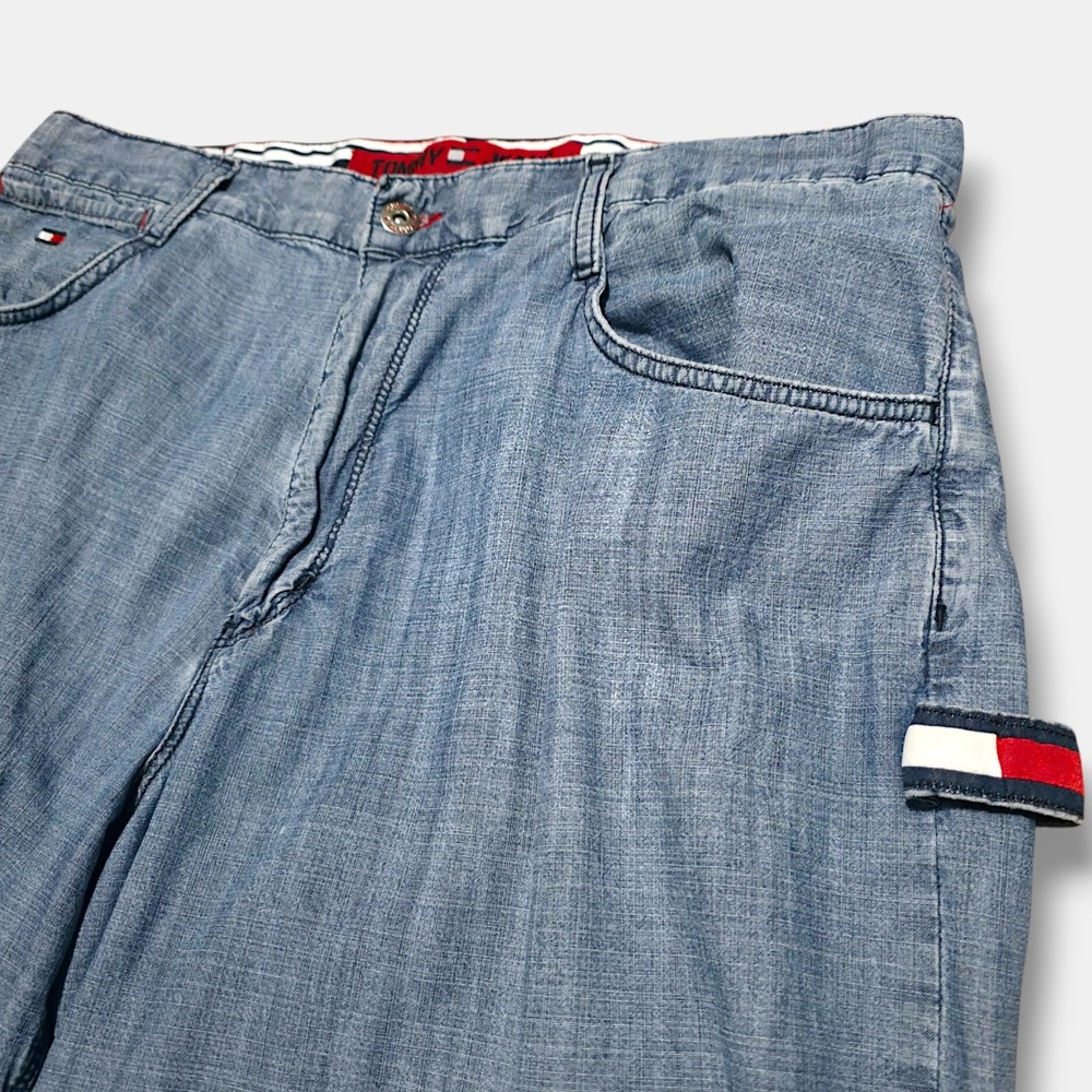 Vintage Tommy Hilfiger‎ Carpenter Jeans Y2K Skater Grunge Lightweight 35 x 28